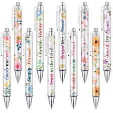 Tinlade 10 Pcs Christian Pens for Women Religious Ink Pens Easter Gifts Inspi...