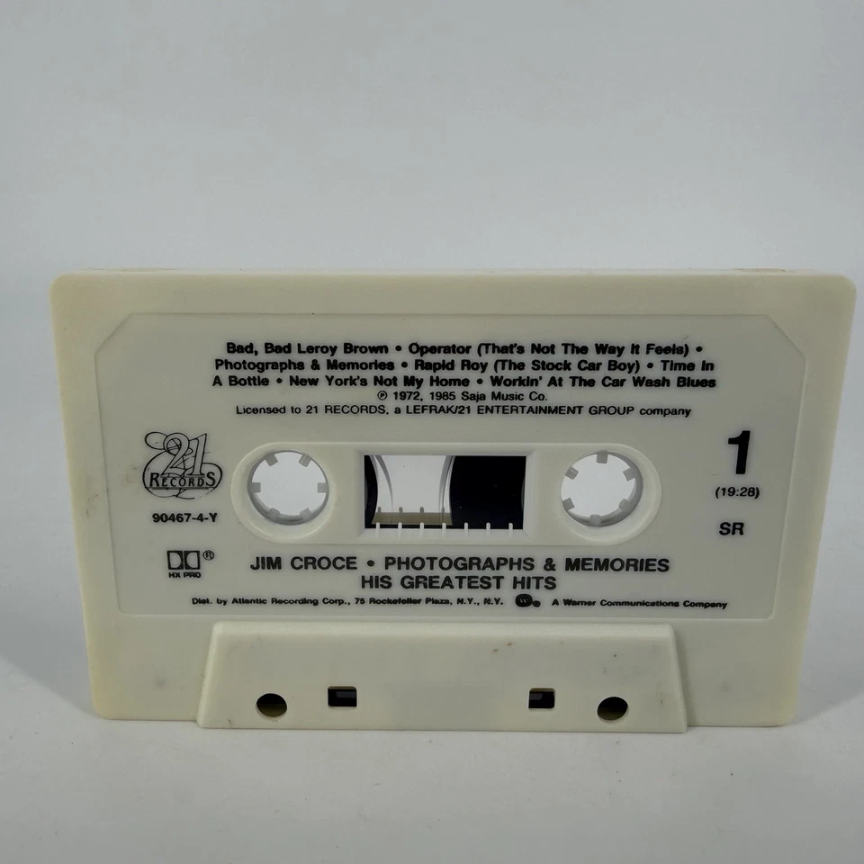 Jim Croce Photographs & Memories Greatest Hits 1974 Audio Cassette Tape - Image 4 of 4