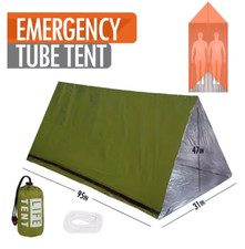 Tienda de campaña de emergencia impermeable para 2 personas camping viaje pérgola casa de campaña familiar