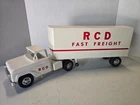 1959 Tonka RCD Fast Freight Semi Truck Trailer Restored Pressed Steel
