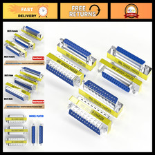 6-Pack DB25 25-Pin Gender Changer Coupler Adapter - RS232 Serial Cable Connector