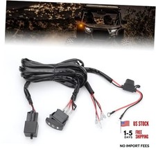 UTV 360W Wiring Harness Kit with Rocker Switch Flasher Relay Fuse Turn Signal