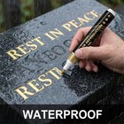 Golden Tombstone Marker Pen - Revives Worn Inscriptions on Gravestones And Grani