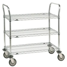 METRO 3SPN33ABR -1PK/25 Wire Cart,18 In. W,36 In. L,Steel 3JKY6