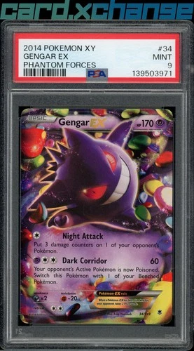 XY - Phantom Forces #34/119 Gengar EX PSA 9