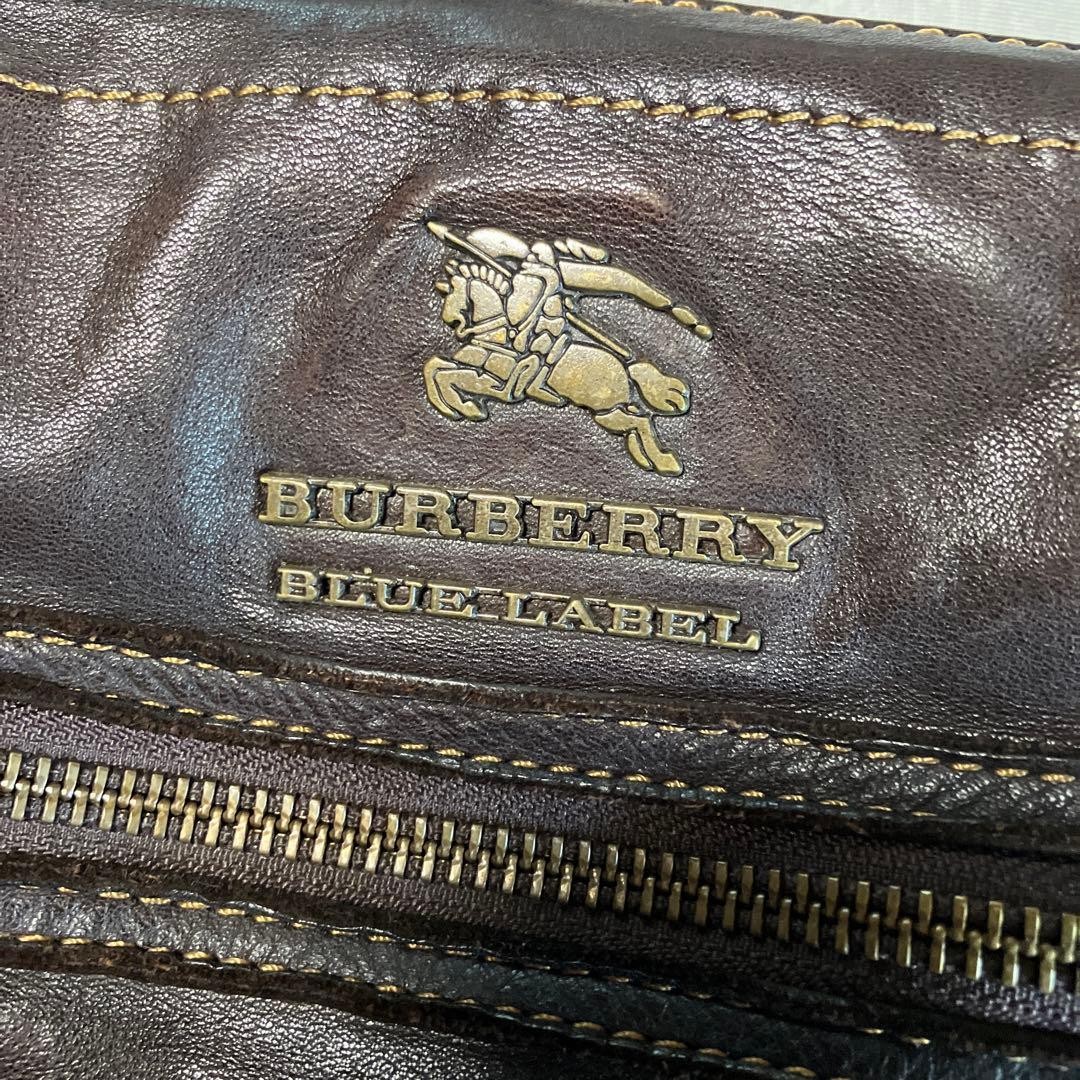 Burberry Blue Label Cowhide Leather One Handle Bag Brown Shoulder Bag New thumbnail 9