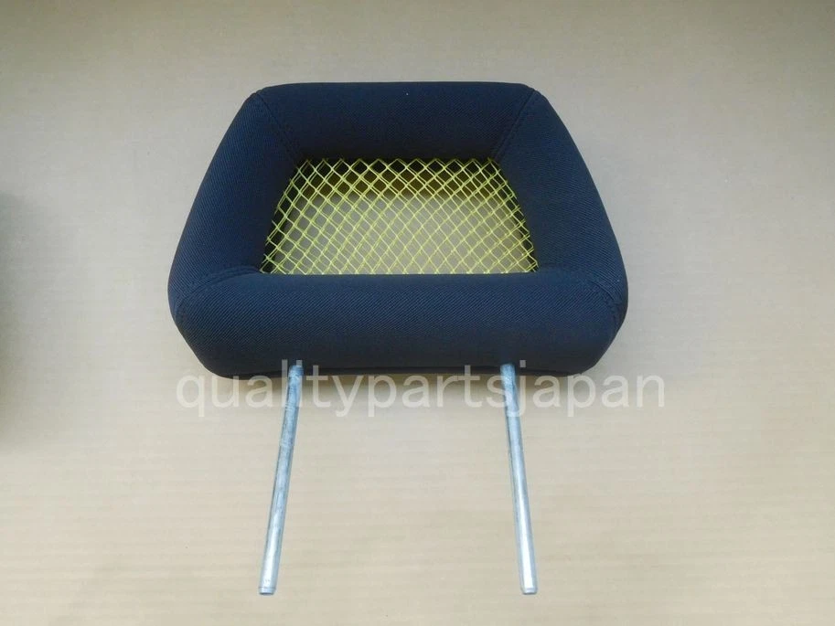 Recaro Head Rests Headrest GENUINE A PAIR Fish Net Yellow - image 3 of 4