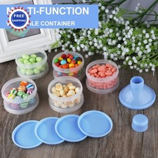 Formula Dispenser 5 Compartments Stackable Travel Baby Milk Powder Accmor Kids