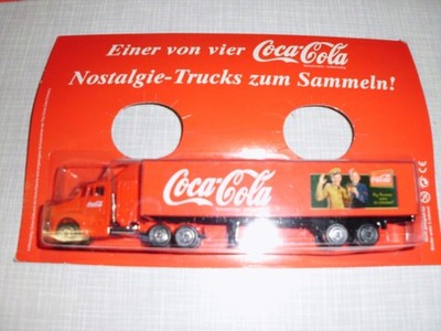 Werbetruck Coca-Cola Nostalgie 4/4 Truck modern Hauber Kenworth T800 Sattelzug