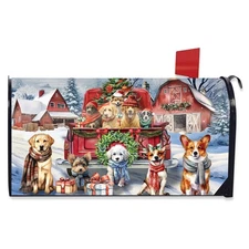 Briarwood Lane Holiday Cheer Dogs Mailbox Cover