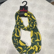 ZooZatz NCAA Oregon Ducks Infinity Scarf Green/Yellow Oregon O Logo One Size
