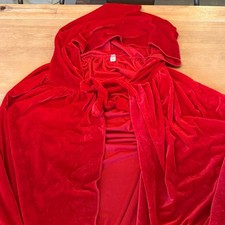 Red Velvet Women's Cape XL Festival Cosplay Costume Riding Hood