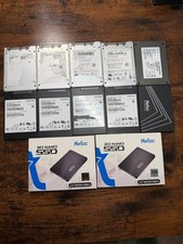 Lot of 12 - 256GB 2.5" SATA III SSD mixed brands sandisk lite-on netac micron