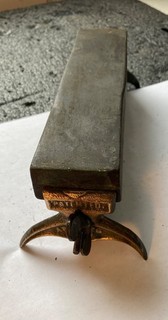 Brown's Oil Stone Holder and Stone Patented April 26 1870 Oil Stone Sharpening