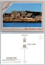 George H.W. Bush Summer Home Kennebunkport Maine Postcard Plastichrome