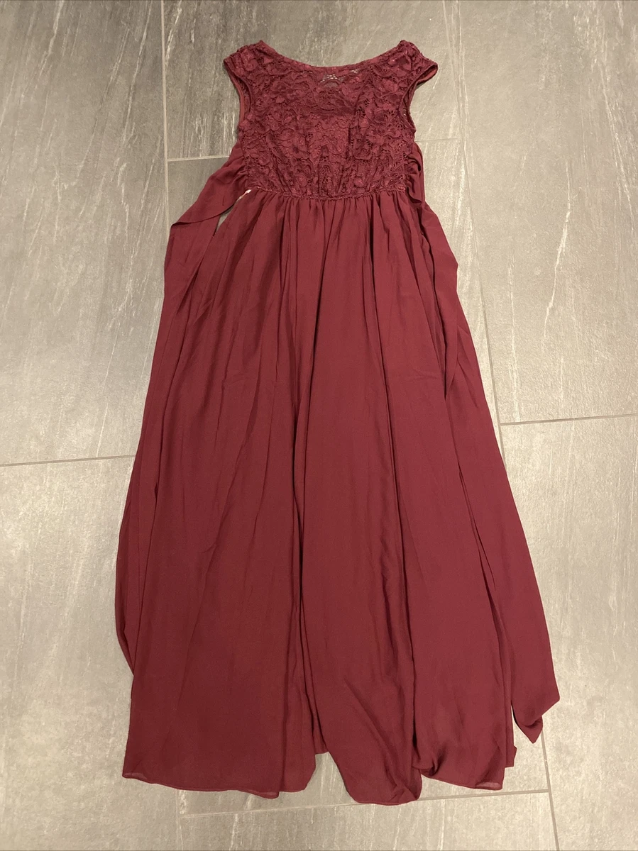 Jolie moi lace bodice maxi prom dress cheap