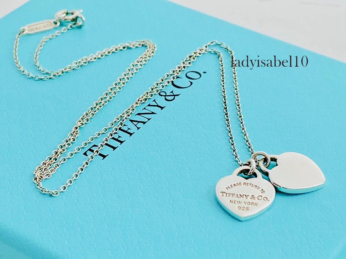 Tiffany mini double sale heart