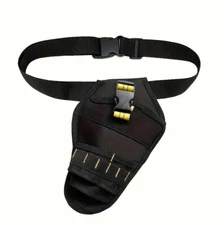 Heavy Duty Drill Holster Tool Belt Pouch Bit Holder Hanging Waist Bag Drill Tool