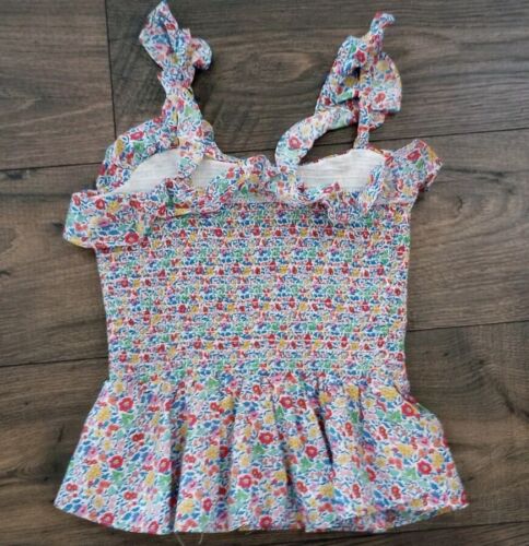 Neu ohne etikett j. Crew gesmockt gerüschtes ärmelloses Tanktop in Liberty® London Stoff XXS - Bild 3 von 6