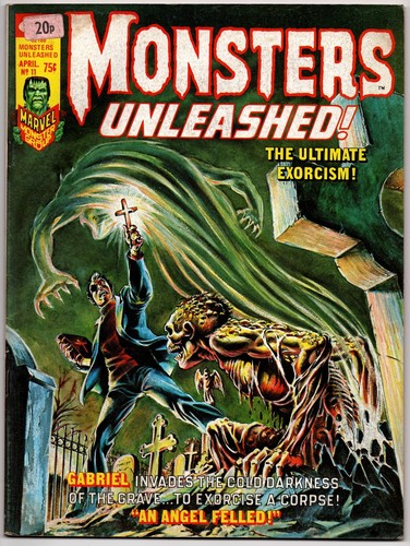 Monsters Unleashed Vol 1 No 11 Apr 1975 (FN+)(6.5)Marvel,Bronze Age,B&W Magazine - Imagen 1 de 2