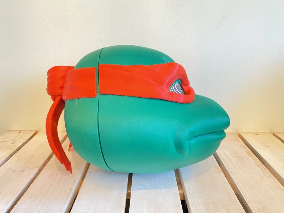 Ninja Turtle TMNT Rafael Red Helmet 3D Printed Cosplay - Image 2 of 4