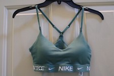 NWT Nike Dri-FIT Indy Light Support Womens XS Padded Adjustable Sports Bra Green