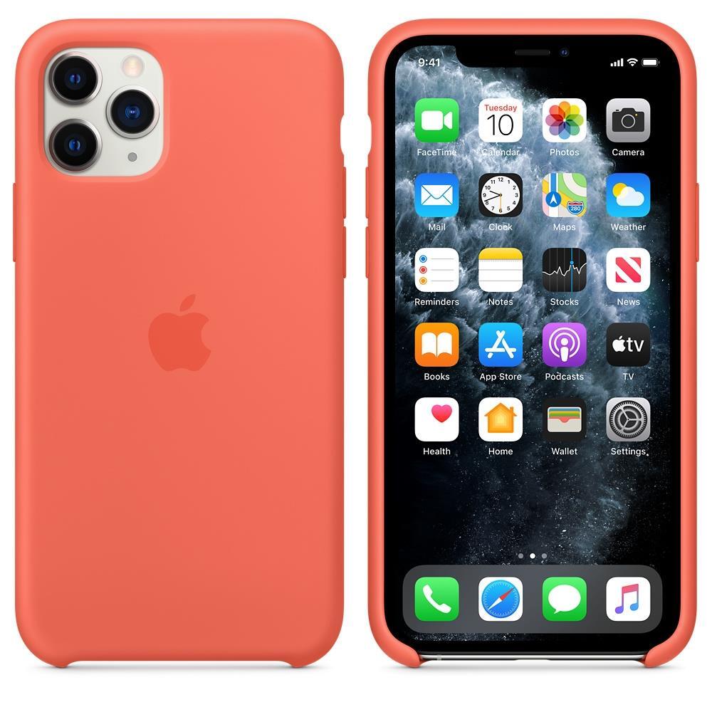 Genuine Official Apple iPhone 11 Pro Silicone Case Clementine