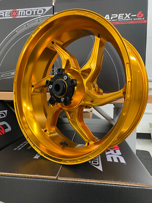 パーツ GOLD RIVER Gloss Gold Core Moto Apex-6 Lightest forged motorcycle