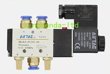 AIRTAC Pneumatic Solenoid Valve 5 Way 2 Position 4V210-08 AC220V Control Valve