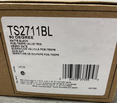 Moen TS2711BL Valve Trim Only Showers, Matte Black*READ*