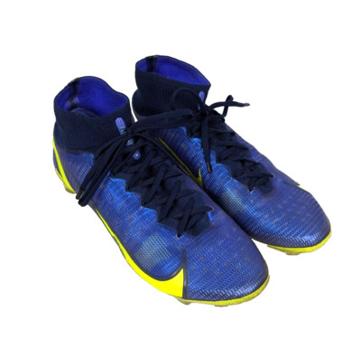 NIKE Mercurial Superfly 8 Elite FG CV0958-574 Blue Cleats Shoes Sz 7