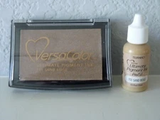 Tsukineko Full Size VersaColor Ultimate Pigment Ink Pad Sand Beige & Reinker