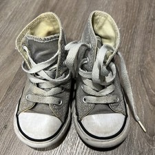 Converse Chuck Taylor All Star Hi Top Gray Toddler Shoes Sneakers Size 5C