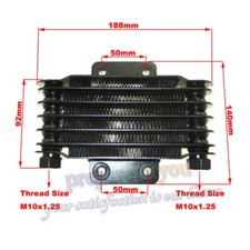 Oil Cooler Radiator For Pit Dirt Bike ATV Quad Motorcycle