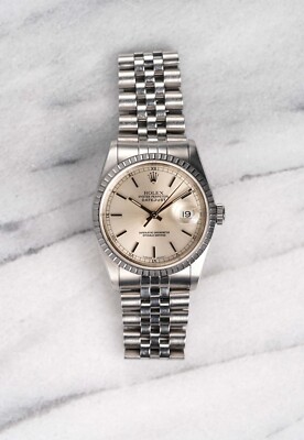Vintage Datejust Ref 16220 Automatic 90s Quickset Silver Dial 36mm