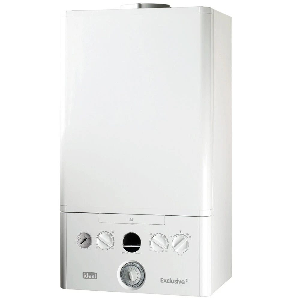 IDEAL Exclusive2 24Kw Combi Boiler Logic Style Clock u0026amp; Flue Kit  Included | eBay