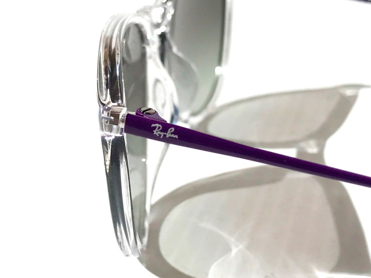 NEW Ray Ban ERIKA Clear with Gray Gradient Lens Sunglass