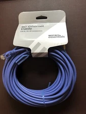Best Buy essentials - 50' Cat-6 Ethernet Cable -  RJ-45 Connectors (Brand New)