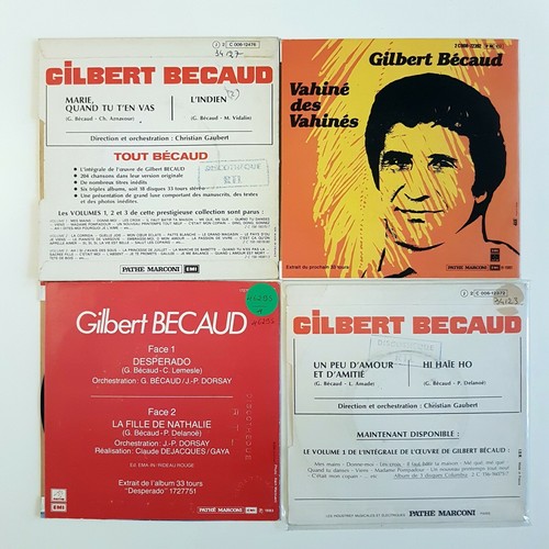 GILBERT BECAUD ♦ LOT DE 7 x 45 TOURS ♦ Tubes & Raretés (Desperado, L'indien...) - Picture 3 of 5