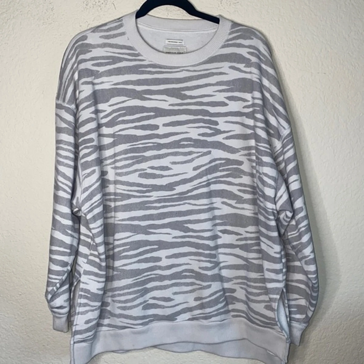 American eagle zebra sweatshirt sale