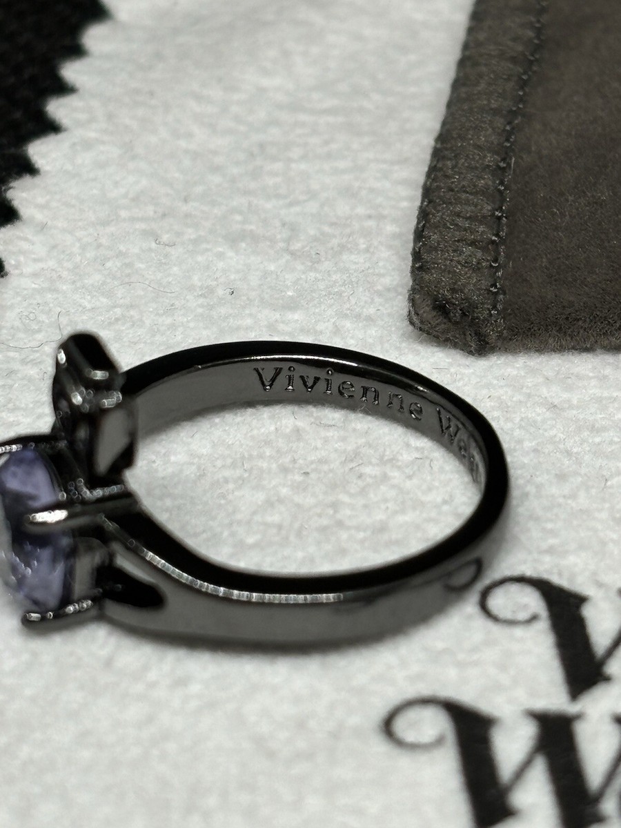 Vivienne Westwood Reina Petite Ring Purple Orb Size 6 Size Vivienne Westwood Reina Petite Ring Purple Orb Size 6 Size