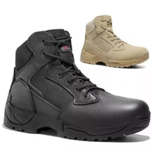 NORTIV 8 Men's Military Tactical Boots Motorcycle Combat Ankle High Work Shoes