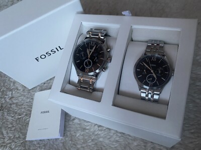 NEU Geschenkset Fenmore Fossil Armbanduhr Damen und Herren NP 259
