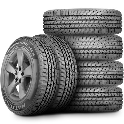 6 Tires LT 235/80R17 National Commando HTS Light Truck Load E 10 Ply
