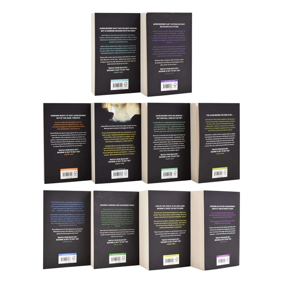 Jason Bourne 10 Book Set By Robert Ludlum & Eric Van Lustbader - Fiction - PB - Image 3 of 4