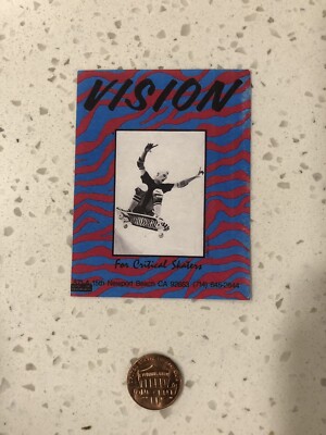 スケートボード Vision Vtg Skateboard Sticker One Authentic / Vintage 80's VISION Skateboard Sticker. | eBay