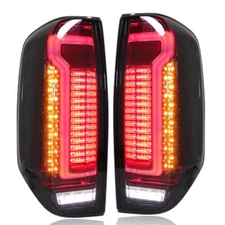 Smoked LED Tail Lights Rear Brake Lamps For Nissan Frontier Navara D40 2005-2014