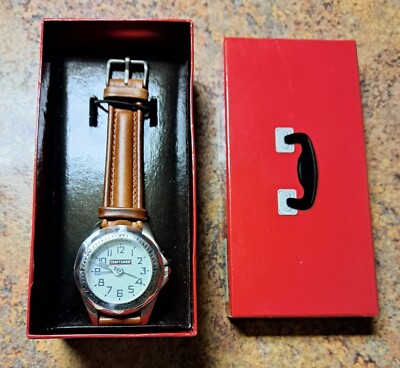 Craftsman Wrist Watch & Orig Box Wrench ZM10020 Japan Genuine Leather