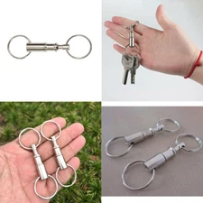 US 10 Pcs Handy Basics Quick Release Key Detachable Pull Apart Ring Keychain