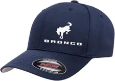 Ford Bronco Logo New Style Embroidered Side Panel Flexfit 6277 Baseball Hat Cap